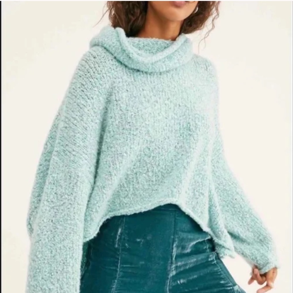 Free People | BFF Fuzzy Cowl Neck Sweater - Picture 2 of 9